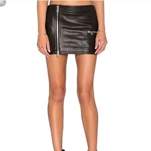 Anine Bing Leather Skirt